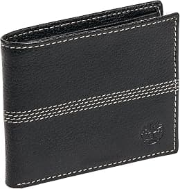 Timberland Bifold Wallet For Men - Leather, Black One size - Best Deal Finder