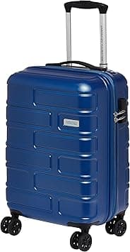 American Tourister Bricklane Hard Small Size Carry-on Cabin Luggage, Spinner wheels, (Material :ABS), TSA Combination Lock, Expandable, 55 cm/22 Inch, Blue Color, 3 year Global Warranty on Amazon.ae - Price Tracker