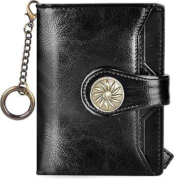 Travelambo Rfid Wallet Women Leather Bifold Compact Small Wallet for Women, Black on Amazon.ae - Price Tracker