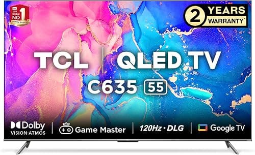 TCL 138.7 cm (55 inches) 4K Ultra HD Smart QLED Google TV 55C635 (Black) on Amazon.ae - Price Tracker