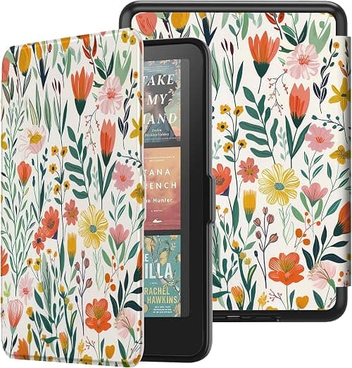 Shell Case for 7-Inch 2024 Amazon Kindle Paperwhite/Signature Edition (12th Generation) and Kindle Colorsoft Signature Edition (1st Gen), Compatible with Nook/Boox (Blossoms) on Amazon.ae - Price Tracker