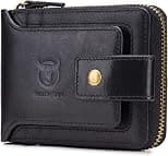LUKZIJAES Genuine Leather Wallet for Men RFID Blocking Slim Bifold Front Pocket Wallets - Best Deal Finder