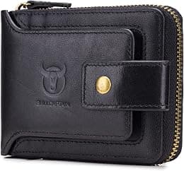 LUKZIJAES Genuine Leather Wallet for Men RFID Blocking Slim Bifold Front Pocket Wallets - Best Deal Finder