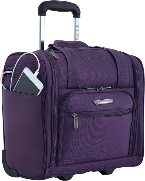 TPRC 15" Smart Under Seat Carry-On Luggage with USB Charging Port on Amazon - Best Deal Finder
