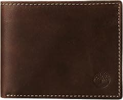 Timberland Men's Leather Wallet with Attached Flip Pocket - متتبع أسعار Amazon.sa