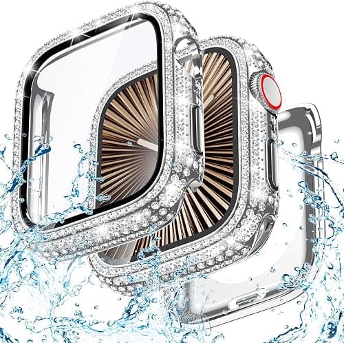 Bling Waterproof Case for Apple Watch Screen Protector 42mm Series 11/10 on Amazon.ae - Price Tracker