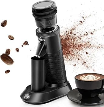 HiBREW G5 Coffee Grinder, Cone Grinder, Espresso Grinder, Single Container, Aluminium Housing, 36 Adjustable Grinding Settings, 50 g Bean Capacity, Suitable for Espresso Pour Over Mocha Turkish Drip - Best Deal Finder