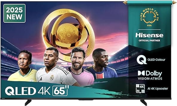 Hisense 65-Inch QLED 4K Smart TV (65Q6Q, 2025) – Vibrant Quantum Dot Color | Dolby Vision & Atmos, HDR10, Game Mode PLUS, VIDAA Smart OS, HDMI, Wi-Fi, Bluetooth on Amazon.ae - Price Tracker