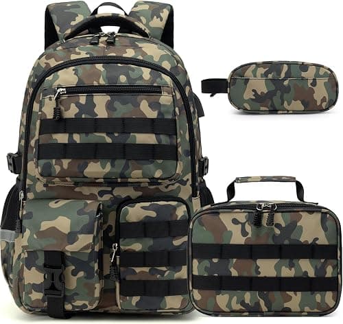 DIGOBAY Backpack with Lunch Box, Pencil Cace on Amazon.ae - Price Tracker