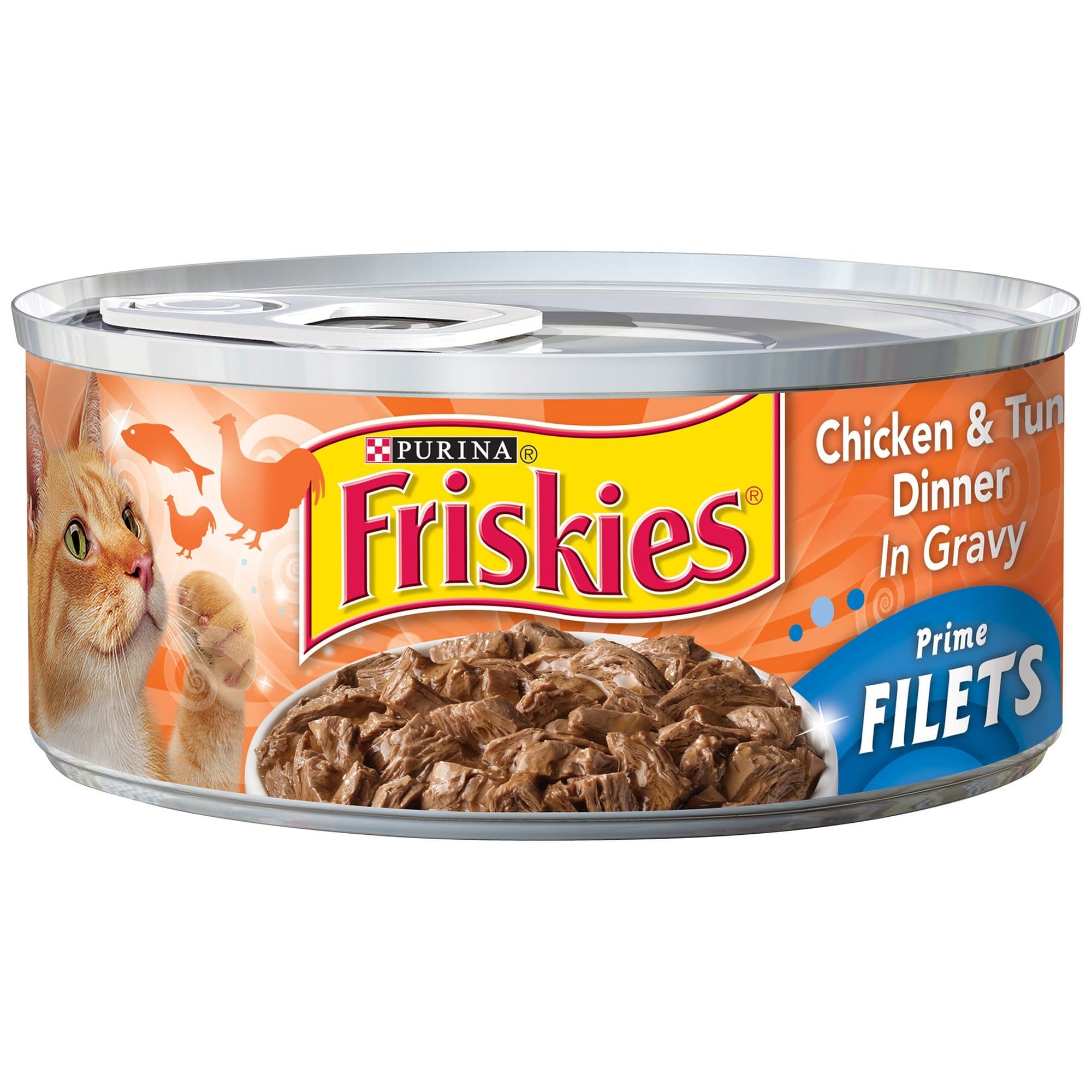 Purina Friskies Prime Filets Chicken & Tuna In Gravy Canned Cat Food 5.5 Oz. (24 Cans) on Amazon.ae - Price Tracker