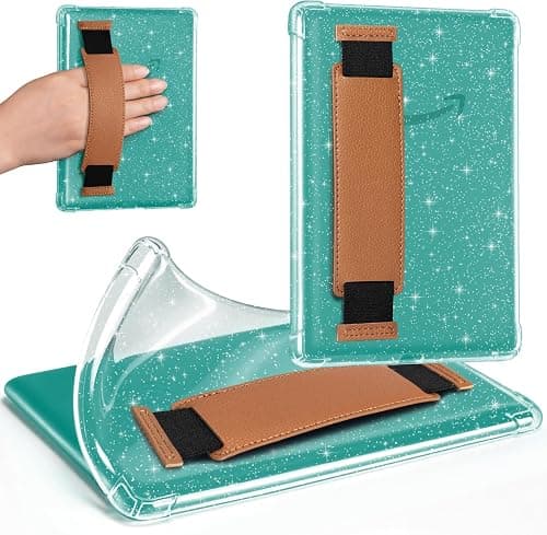 iDLEHANDS Clear Glitter Case for 7" Tablet Case - Ultra Slim Soft TPU Transparent Cover & Lightweight with Hand-Strap, Brown on Amazon.ae - Price Tracker