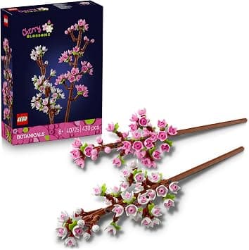 LEGO Botanicals Cherry Blossoms Toy - Faux Flowers Building Set - Desk Decoration or Floral Home Decor - Nature Gift for 8+ Year Old Girls & Teens - 40725 - متتبع أسعار Amazon.sa