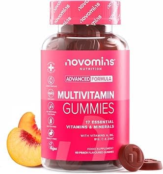 novomins Multivitamin Gummies - 17 Essential Multi Vitamins – Chewable Gummy Vitamins - 1 Month Supply - Vegan – Peach - for Women & Men – Multivitamin Gummies on Amazon.ae - Price Tracker