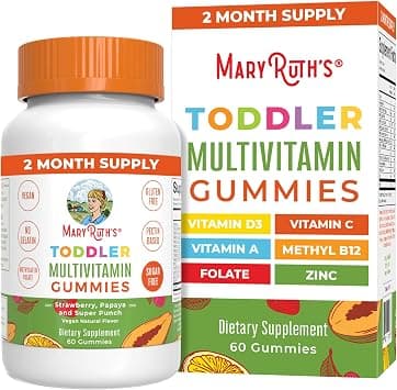 MaryRuth's Toddler Multivitamin Gummies | Sugar Free | 2 Month Supply | Kid & Toddlers Age 2+ Daily Multivitamin: Vitamin C, D3, Zinc | Kids Vitamins | Only 1 Gummy Per Day | 60 Ct (60 Day Supply) on Amazon.ae - Price Tracker