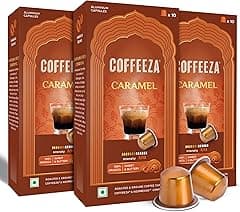 Coffeeza Caramel Flavoured Nespresso Coffee Capsules, Intensity - 7, Medium Roast Espresso Coffee, 30 count (Pack of 3) Nespresso Capsules (ORIGINALLINE ONLY) - Amazon.ae Price Tracker