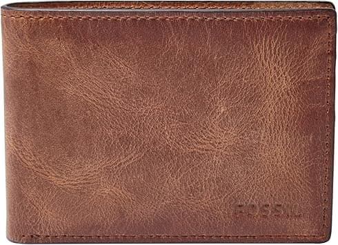 Fossil Bifold Wallet For Mens,Brown, One Size - متتبع أسعار Amazon.sa