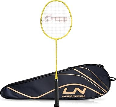 Li-Ning G-TEK 68 GX (AYPP286-5) Graphite Strung Badminton Racquet, Black/Green, S1, 88 grams, 22- على Amazon.ae - متتبع الأسعار
