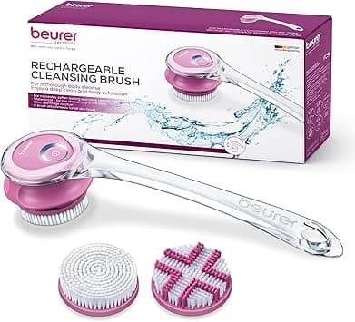 Beurer FC55 Electric Body Scrubber for Exfoliating and Massage, Waterproof for Showering, Cordless and Rechargeable, Spinning Skin Cleansing Brush with 2 Attachments - Amazon.ae Price Tracker