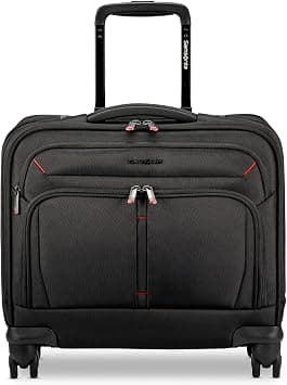 Samsonite® Xenon 4.0 Spinner Nylon Rolling Mobile Office with 15.6" Laptop Pocket and Tablet Pocket, 15-3/8"H x 15-3/4"W x 7-1/8"D, Black - Best Deal Finder