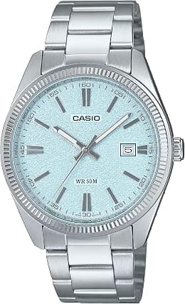 CASIO CELESTIA CLASSIC Men's Quartz Movement Watch, Analog Display and Stainless Steel Strap - MTP-1302DA-2A2VDF, Silver - Best Deal Finder