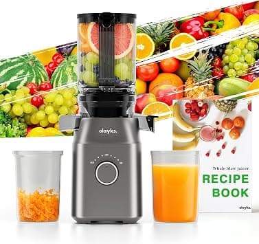 Cold Press Juicer with 4.3" Large Feed Channel for Whole Fruits and Vegetables, Juice Recipe Chew Machine, Effortless Self-Feeding for Juices on Amazon.ae - Price Tracker