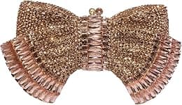 RomanticDesign Women Sparkly Bowknot Evening Clutch Luxury Rhinestone Bride Purse Wedding Party Prom Banquet Handbag - Best Deal Finder