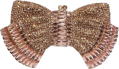 RomanticDesign Women Sparkly Bowknot Evening Clutch Luxury Rhinestone Bride Purse Wedding Party Prom Banquet Handbag على Amazon.ae - متتبع الأسعار