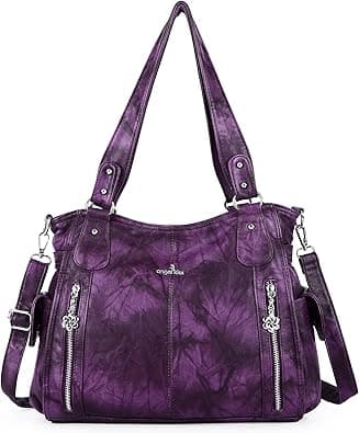 Angel Kiss Handbags for Women Hobo Purse Roomy Casual Shoulder Bags PU Tote Bag Crossbody Bag for Women - متتبع أسعار Amazon.sa