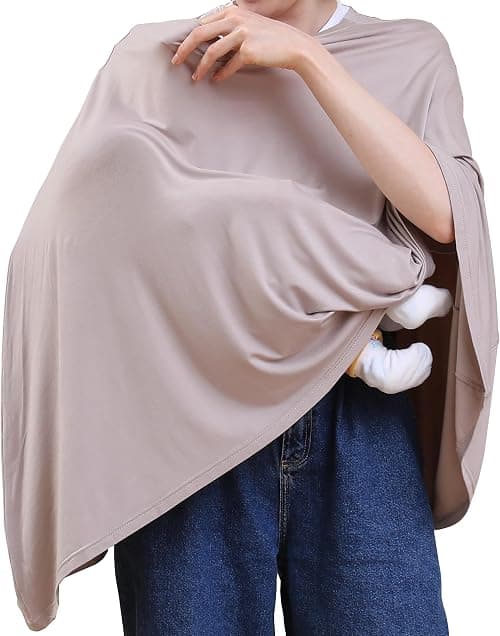 Seejoy Nursing Cover for Breastfeeding, 360°Full Coverage Nursing Poncho, Rayon Soft & Breathable Breastfeeding Cover up on Amazon.ae - Price Tracker