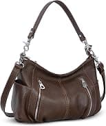 HESHE Genuine Leather Purses for Women Shoulder Hobo Bag Crossbody Satchel Handbags Designer Ladies Totes Purse - Best Deal Finder