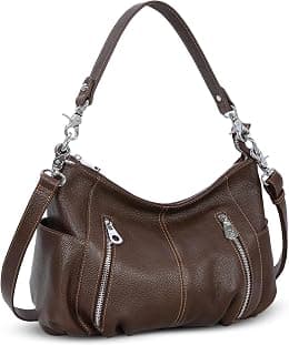 HESHE Genuine Leather Purses for Women Shoulder Hobo Bag Crossbody Satchel Handbags Designer Ladies Totes Purse - Best Deal Finder