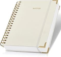 Aesthetic Thick Spiral Notebook Journal For Women in B5 Format - Modern Linen Hardcover College Ruled Note Book With 300 Lined Pages - Perfect For Writing And Staying Organized at Work or School - Amazon.ae Price Tracker