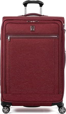 Travelpro Platinum Elite Softside Expandable Checked Luggage, 8 Wheel Spinner Large Suitcase, TSA Lock, Men and Women - Best Deal Finder
