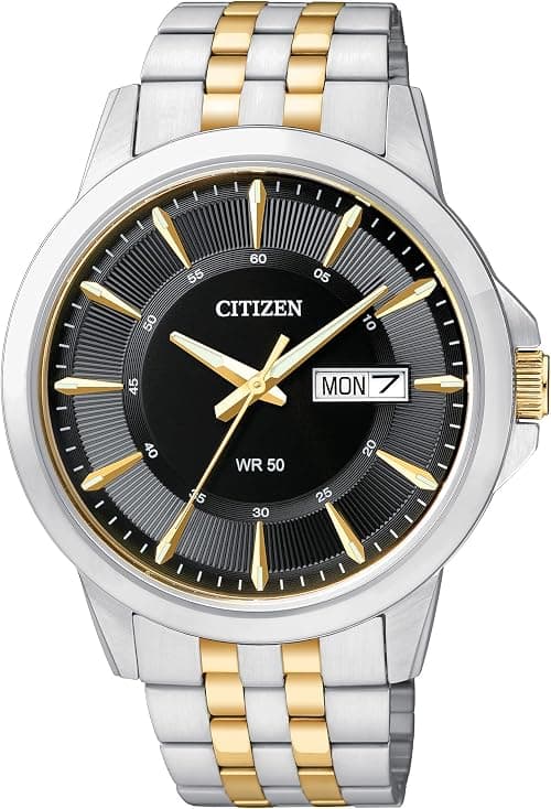 Citizen Men's Two-Tone Stainless Steel Watch, Two-Tone, Quartz Watch on Amazon.ae - Price Tracker