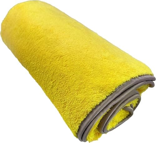 Microfiber Plush Car Drying Towel Cleaning Towels Super Absorbent Automotive Detailing Towel, Yellow, 40 x 60 m on Amazon.ae - Price Tracker