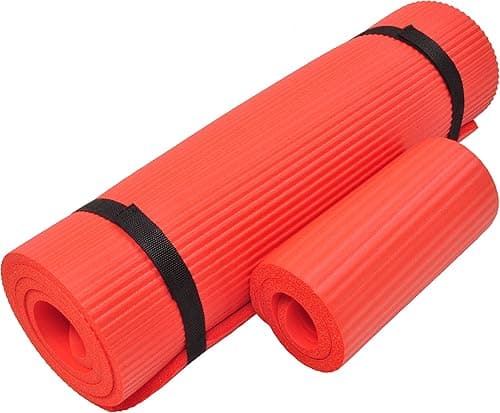 Everyday Essentials 1/2-Inch Extra Thick High Density Anti-Tear Exercise Yoga Mat with Knee Pad and Carrying Strap on Amazon.ae - Price Tracker