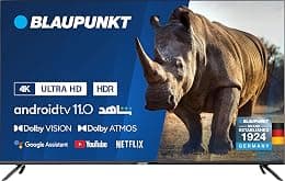 Blaupunkt 65 Inch TV 4K-UHD Smart TV Android TV 11 Dolby Vision Dolby Atmos MEMC 16GB Memory Wi-Fi Bluetooth 5.0-65UBC6000D - Best Deal Finder
