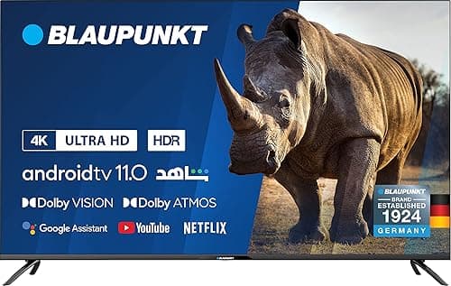 Blaupunkt 65 Inch TV 4K-UHD Smart TV Android TV 11 Dolby Vision Dolby Atmos MEMC 16GB Memory Wi-Fi Bluetooth 5.0-65UBC6000D on Amazon.ae - Price Tracker