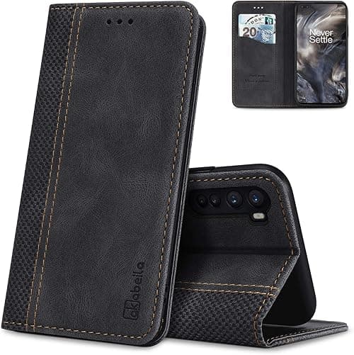AKABEILA Case for OnePlus Nord 4 Case PU Leather Flip Wallet Case with Magnetic Closure Kickstand Card Slots Folio Phone Case Cover Shockproof 6.74 Inch Black on Amazon.ae - Price Tracker