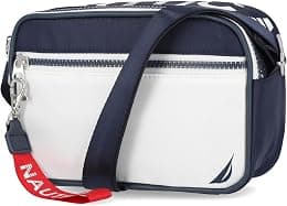 Nautica womens High Seas Camera Crossbody, Indigo/White, One size - Best Deal Finder
