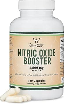 Double Wood Supplements Nitric Oxide (Stim Free Pre Workout) - Nitric Oxide Booster with Nitrosigine, L Arginine, and L Citrulline (Clinically Studied to Boost No2 Nitric Oxide Flow) 180 Capsules by على Amazon.ae - متتبع الأسعار