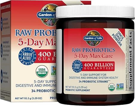 Garden Of Life - Raw Probiotics 5-Day Max Care 34 Probiotic Strains 400 Billion - Best Deal Finder