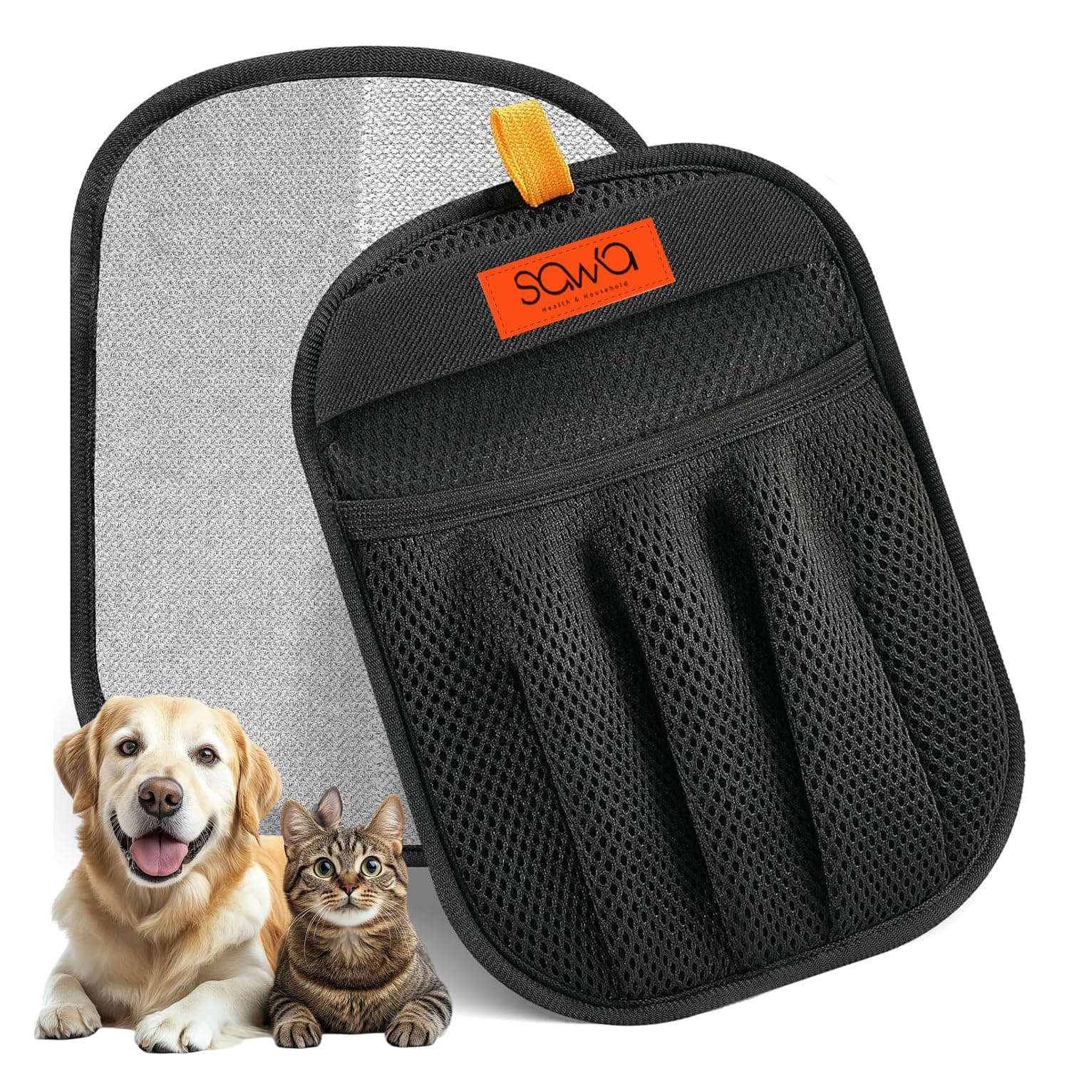 SAWA Pet Hair Removal Glove for Cats & Dogs, Upgraded Five-Finger Electrostatic Pet Hair Gloves, Reusable Magic Brush Pet Hair Remover Tool for Clothing, Couch, Carpet, Car Seat on Amazon.ae - Price Tracker