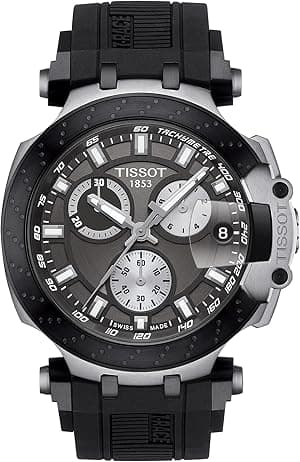 Tissot Chronograph Black Strap Men's Wrist Watches T1154172706100 - Amazon.ae Price Tracker