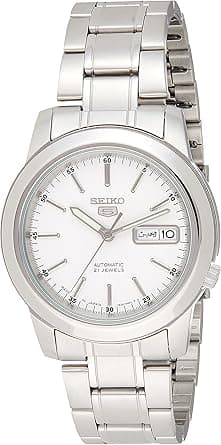Seiko Men's Automatic Watch with Analog Display and Stainless Steel Strap SNKE49J1, Silver on Amazon.ae - Price Tracker
