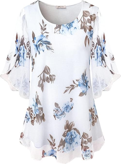 SeSe Code Women's Pleated V Neck Long Nightgown Short Sleeve Sleepshirt Sleepwear Lounge Dress on Amazon.ae - Price Tracker