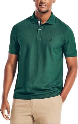 Nautica mens Classic Short Sleeve Solid Polo Shirt Polo Shirt - Best Deal Finder