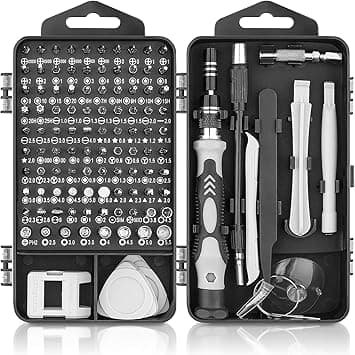 Hautton Mini Precision Screwdriver Set, 118 in 1 Magnetic Gadgets for Men, Multi-Function Stainless Steel Repair Tool Kit for Phone, Laptop, PC, Glasses, Electronics -Black on Amazon.ae - Price Tracker
