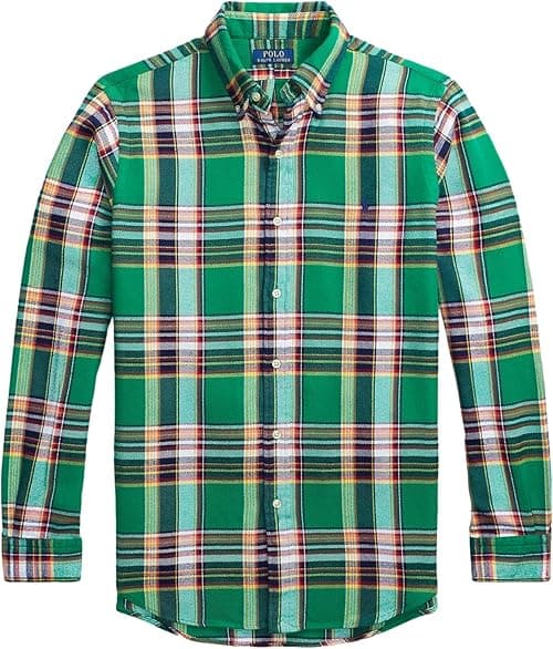 POLO RALPH LAUREN Men's Classic-Fit Plaid Brushed Flannel Shirt on Amazon.ae - Price Tracker