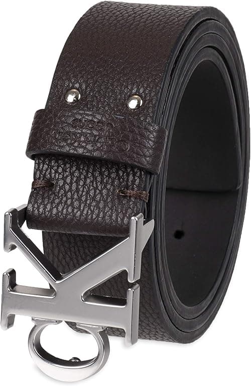 Calvin Klein Men's Casual CK Monogram Cut Out Buckle Belt on Amazon.ae - Price Tracker